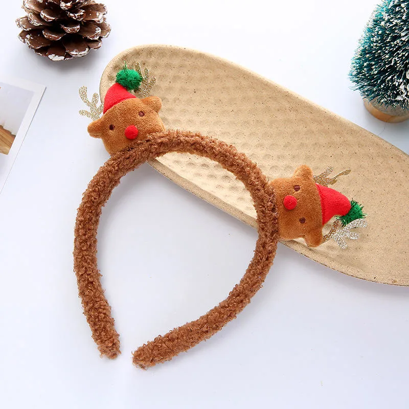 Cute Cartoon Doll Lamb Fashion Soft Children Christmas Headbands