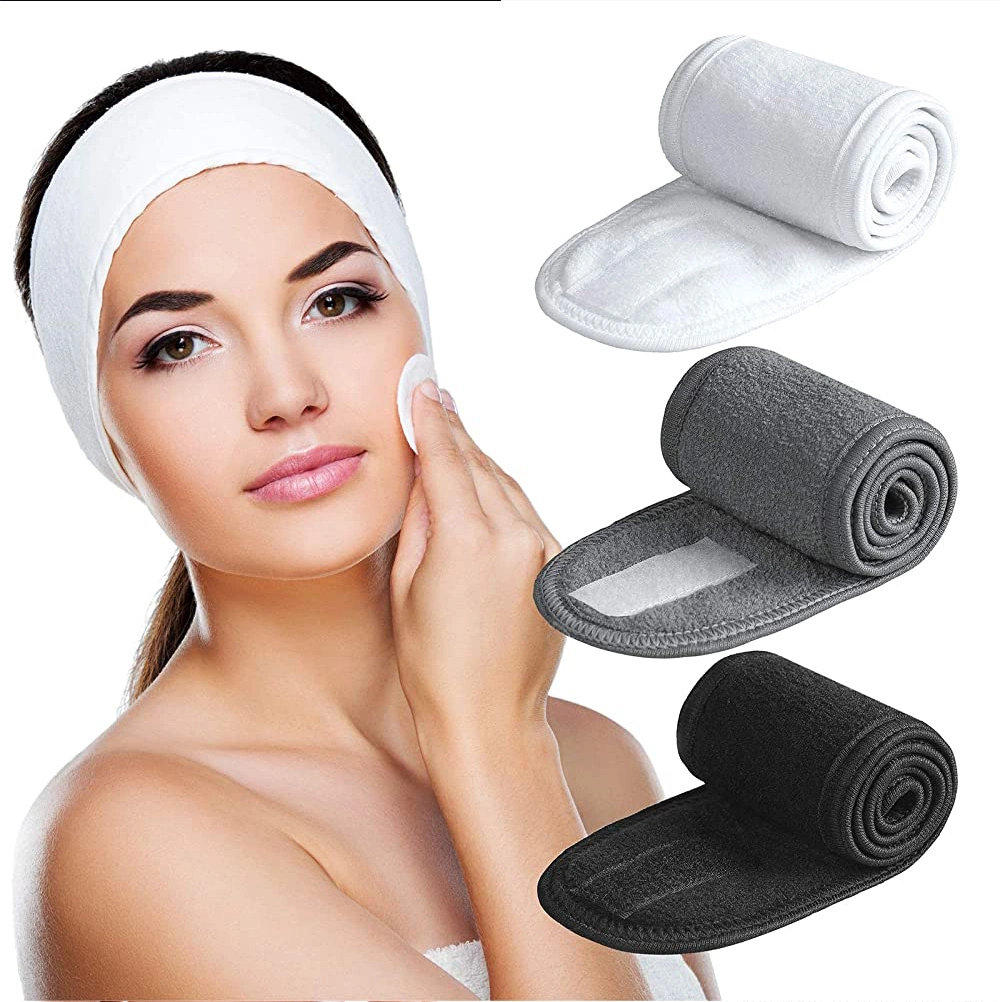 Factory Price Makeup Gym Sports Beauty SPA Massage Center Microfiber Face Washing Headbands 8.5*65cm