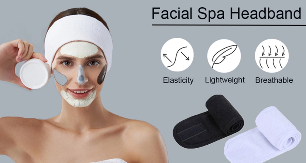 Factory Price Makeup Gym Sports Beauty SPA Massage Center Microfiber Face Washing Headbands 8.5*65cm