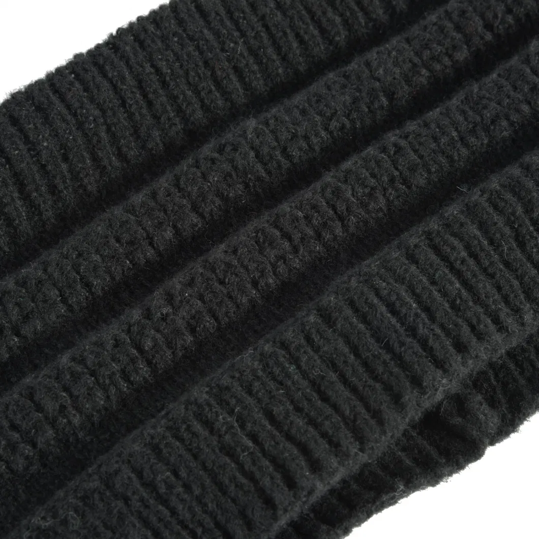 Fashion Warm Knitted Textured Headband with Multifunction Hood Leisure Cap