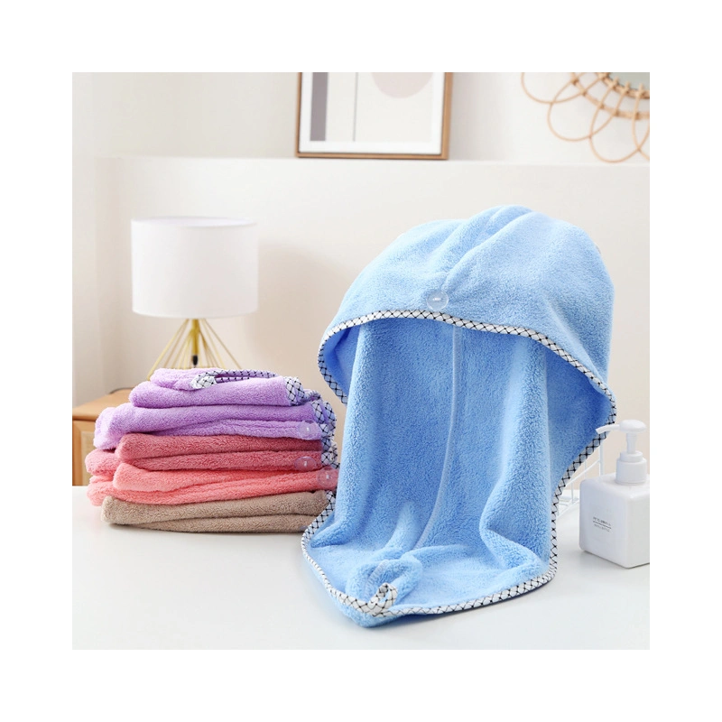 Wholesale Woman Quick Dry Bath Shower Dry Head Turban Microfiber Hair Wrap Towel