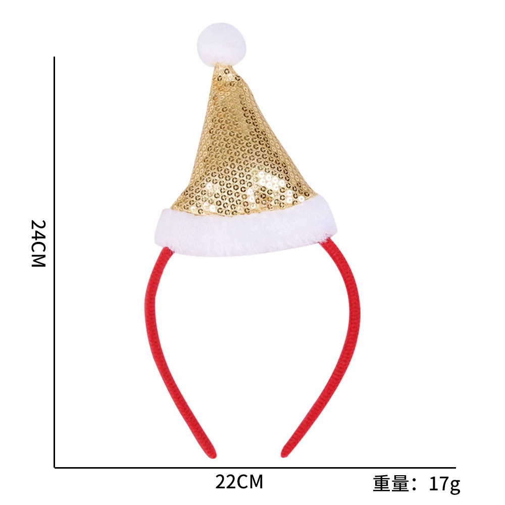 Christmas Headbands Elk Antlers Five-Star Headbands Christmas Decorations Children&prime;s Plastic Headbands Party Decorations