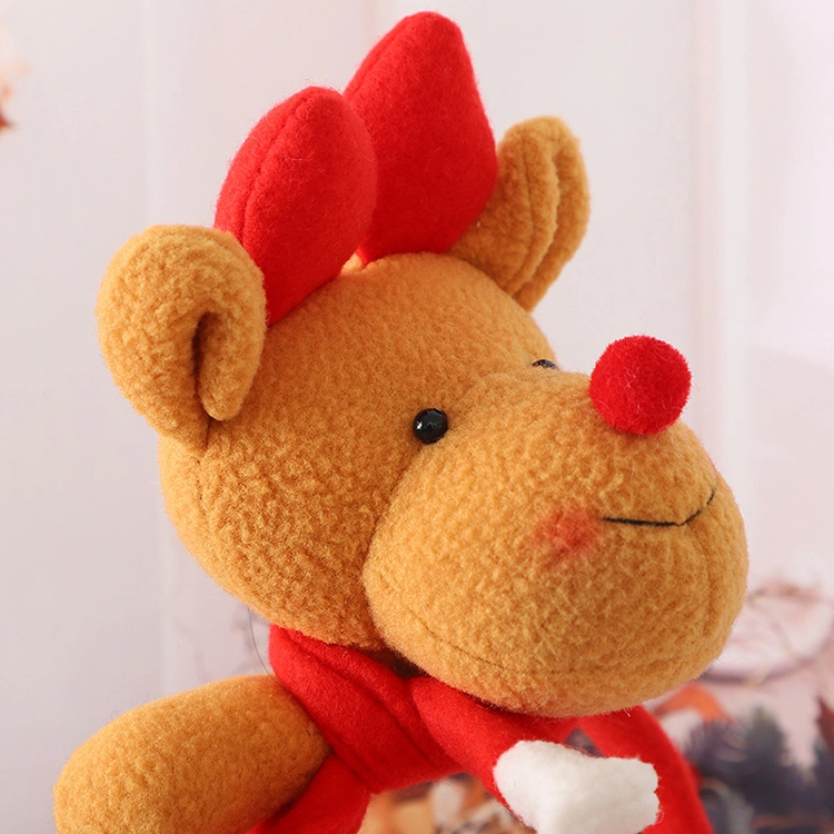 Christmas Style Custom Headwear Plush Stuffed Animal Toy Moose Headband