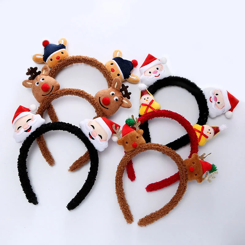 Cute Cartoon Doll Lamb Fashion Soft Children Christmas Headbands