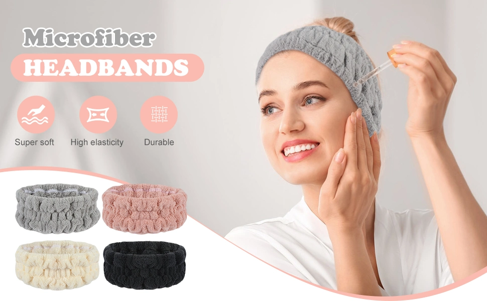 Fashion Wide Hairbands Washing Face Makeup Hair Bands Accessories Wholesale Women Cute SPA Headband