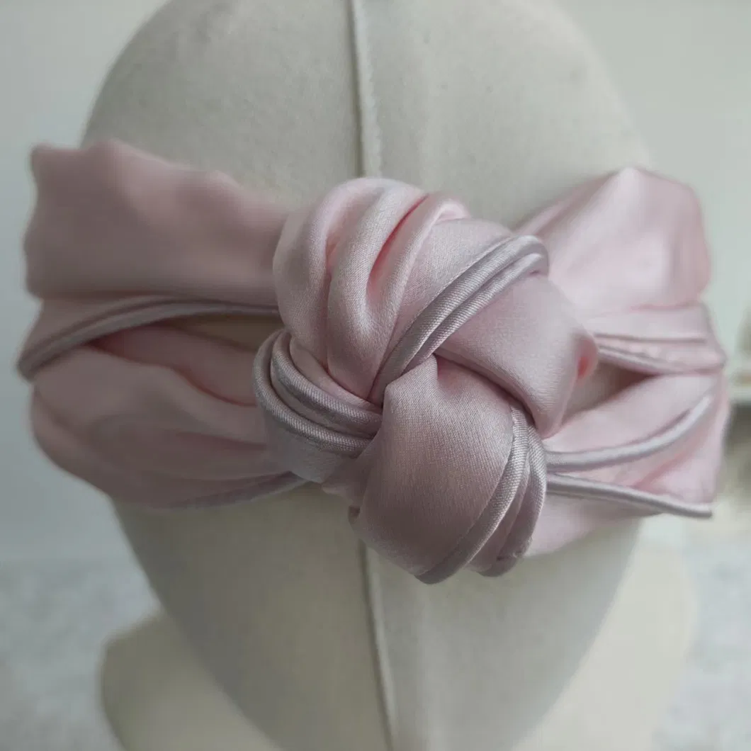 Hot Selling Wholesale 100% Pure Silk Headbands Hair Band for Women and Girls Silk Knot Headband