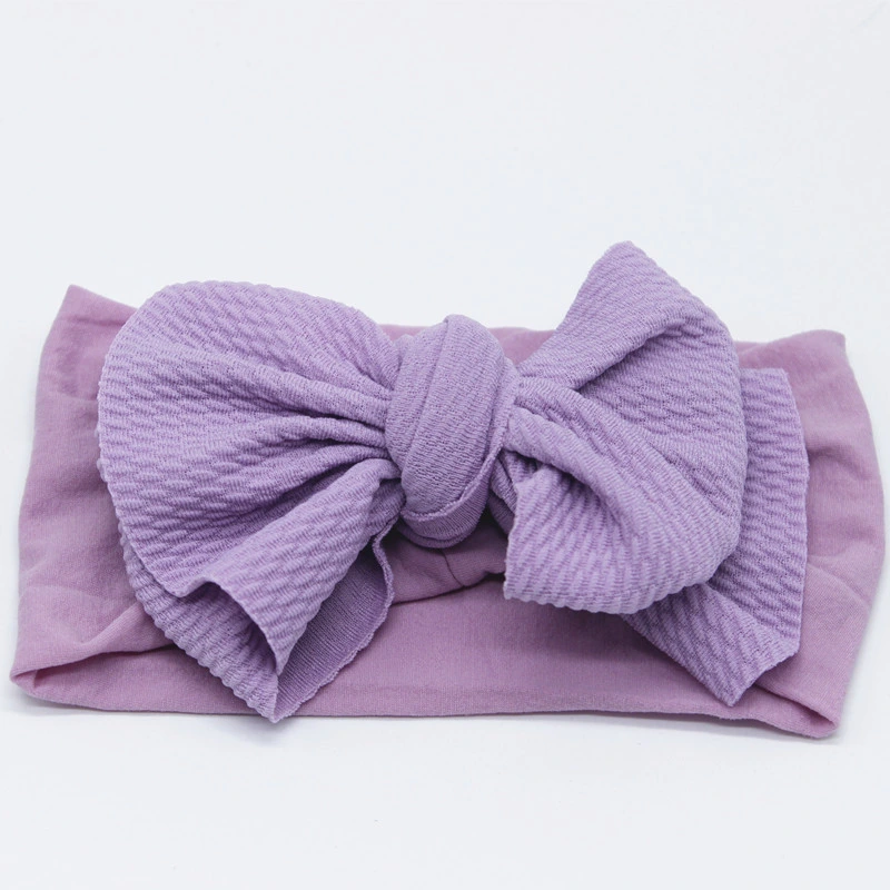 New Cute Bow Super Soft Sports Baby Knit Elastic Headband for Baby