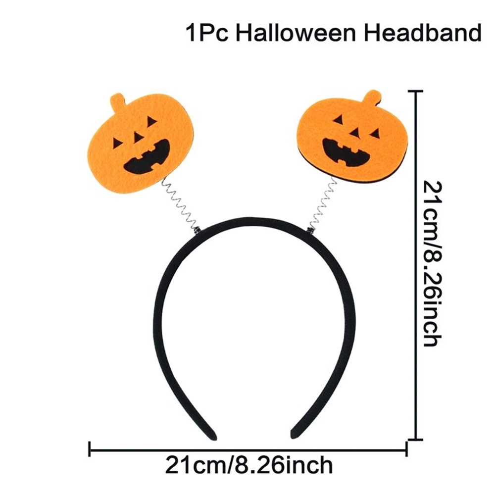 Halloween Hairband Pumpkin Witch Spider Pattern Halloween Cosplay Party Headband