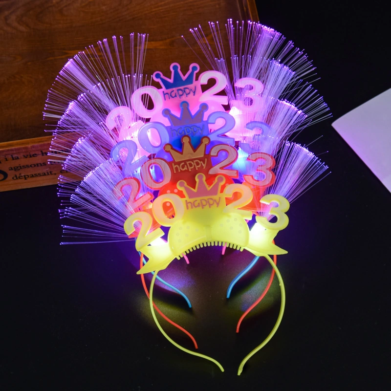 Ebay Hot Sell Girl Hair Ornament Light up Flashing Hair Decoration LED Headband Hair Accessories