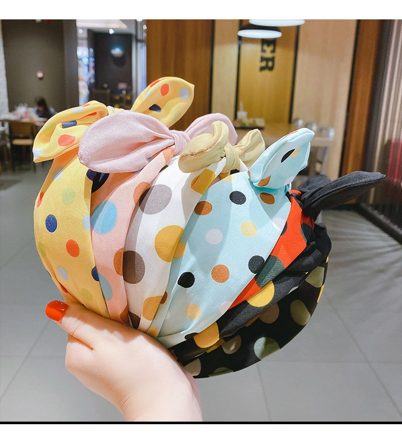 New Children&prime;s Bow Hair Accessories Cute Baby Cloth Art Headband