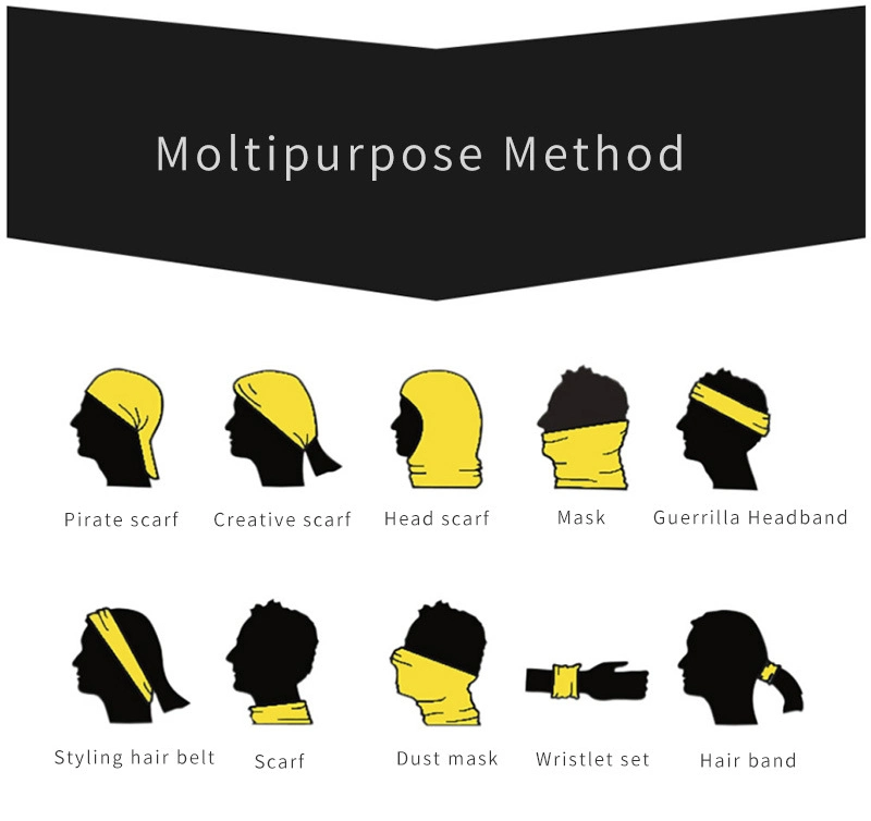 Multifunctional Riding Headscarf, Anti-Dust Cycling Headscarf with Filter