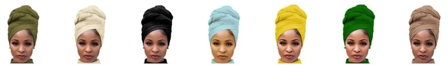 Multifunctional Variable Hat African Windproof Headband Scarf Cape Headscarf