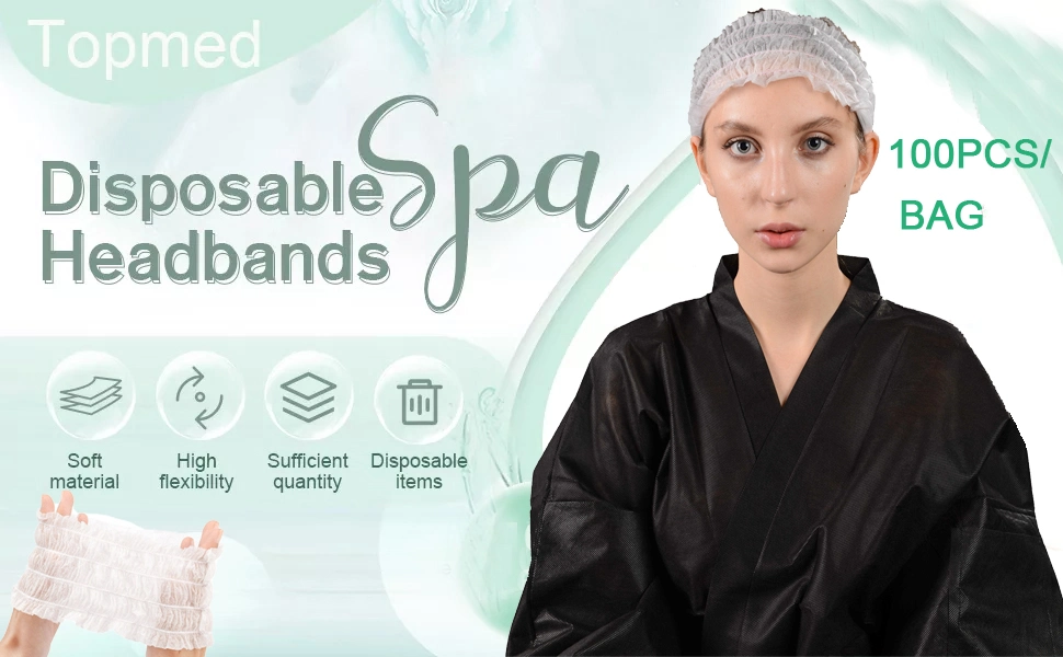 Non Woven Hair Band, Disposable Headband, Elastic Band for Hair