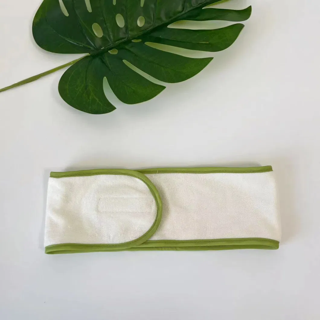 Organic Cotton Bamboo Soft Gym Custom Terry Cloth Yoga Wide Makeup SPA Headband