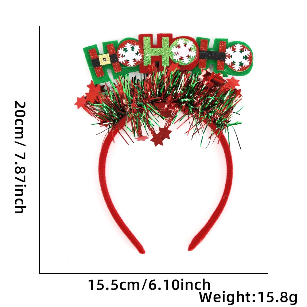 Antler Headdress Cute Hair Card Glitter Headband on Christmas Day