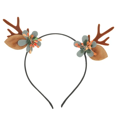 Europa e Stati Uniti Dipartimento di modelli di Natale colorati Creative Cartoon Antler Simulazione Flower decorazione capelli cute Donna fascia