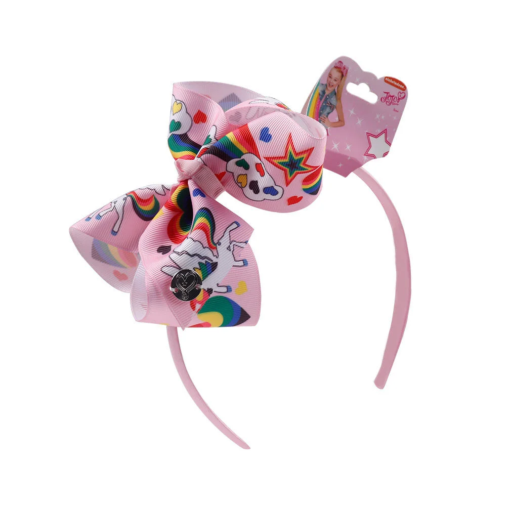 Wholesale Custom Hair Bows Plastic Hair Headband Grosgrain Ribbon Headband Hair Bows