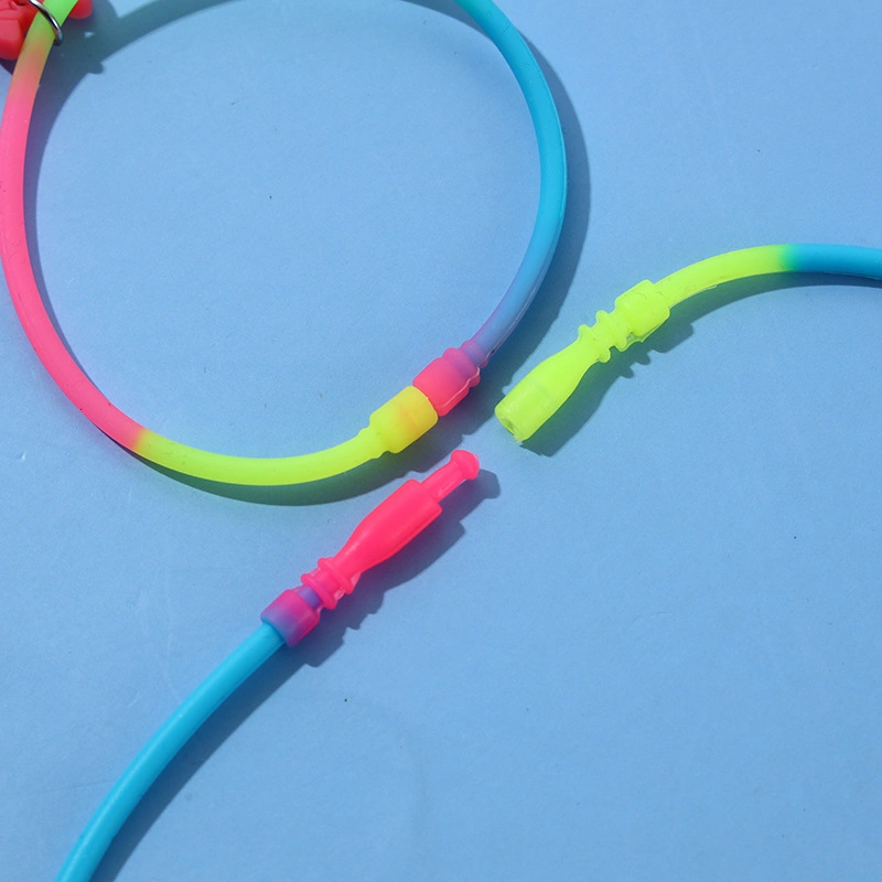 fashion jewelry Rainbow Easy Clasp Silicone Bracelet Silicone Wristband