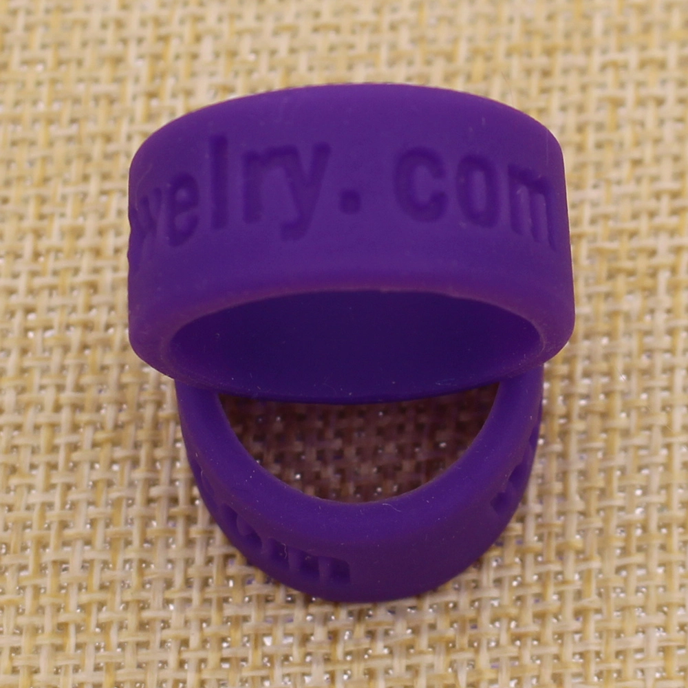 Custom Logo Cheap Purple Ring Bracelets Silicone Ring Wristband for Promotion