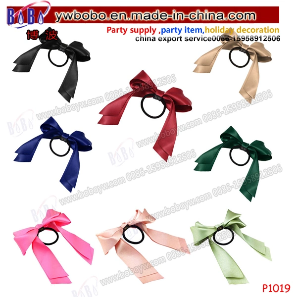 Hair Jewelry Elastic Cute Ribbon Bow Hair Tie Rope Women Hair Band Scrunchie Ponytail (P1019)