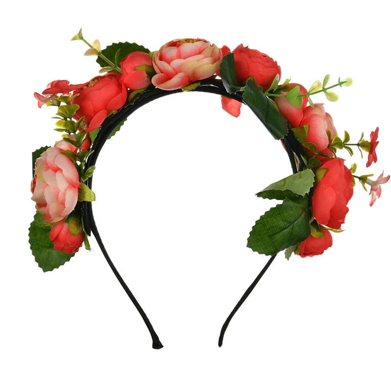 Wholesale Newly Ladies Hair Accessories Crown Romantic Flower Headband