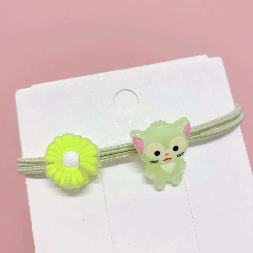 Colorful New Style Cute Cartoon Flower LED Luminous Elastic Hair Band