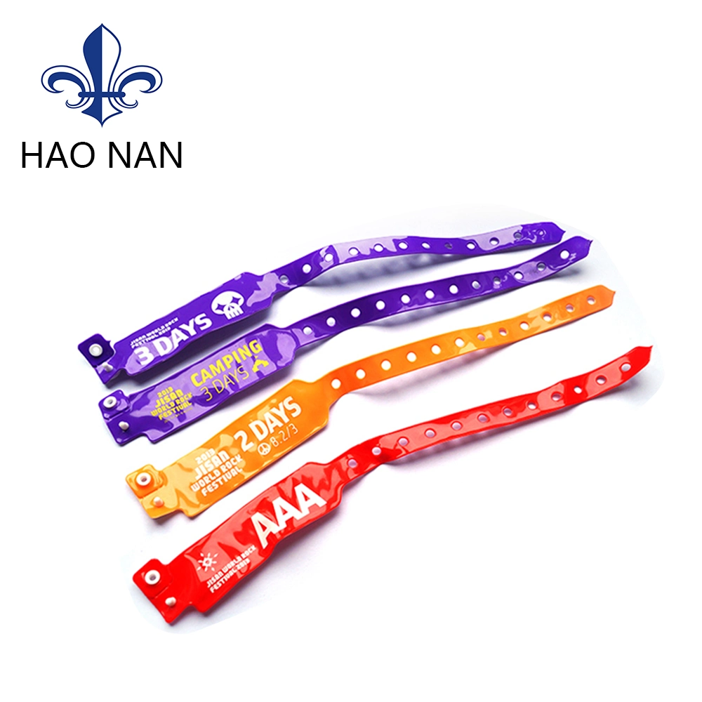 Silk Screen Print PVC Promotional Wristband Custom Fashion Design