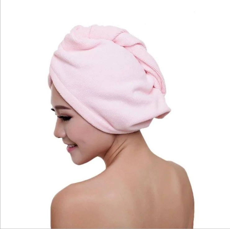 Women&prime;s Super Absorbent Quick Dry Soft Twist Turban Wrap Towel Microfiber Hair Drying Towel