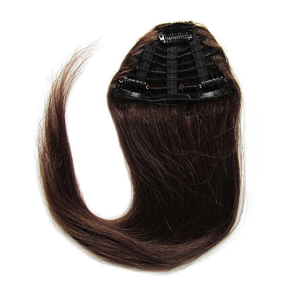 Human Hair Extensions Bang with Hair Band Human Remy Hair Fringes Clip in Hair Fringe Human Hair Clip-in Pony