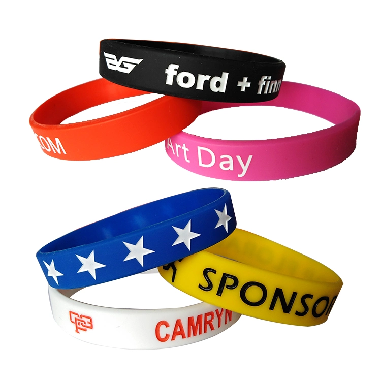 Wholesale Customized Logo Design Your Own Silicone Wristbands