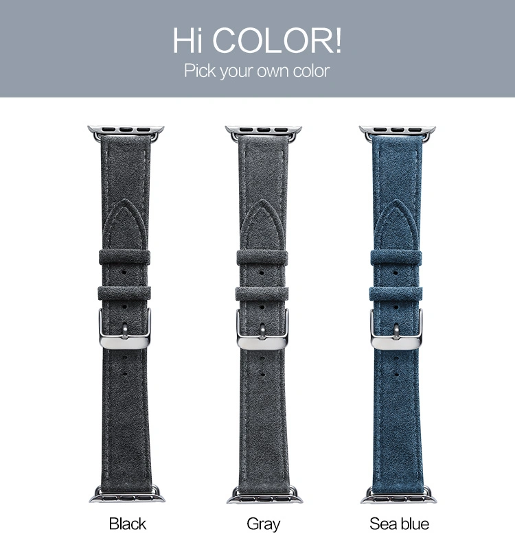 Suede Watch Strap for Apple Wrist Replacement Band for Alcantara Smart Watch Band Leather