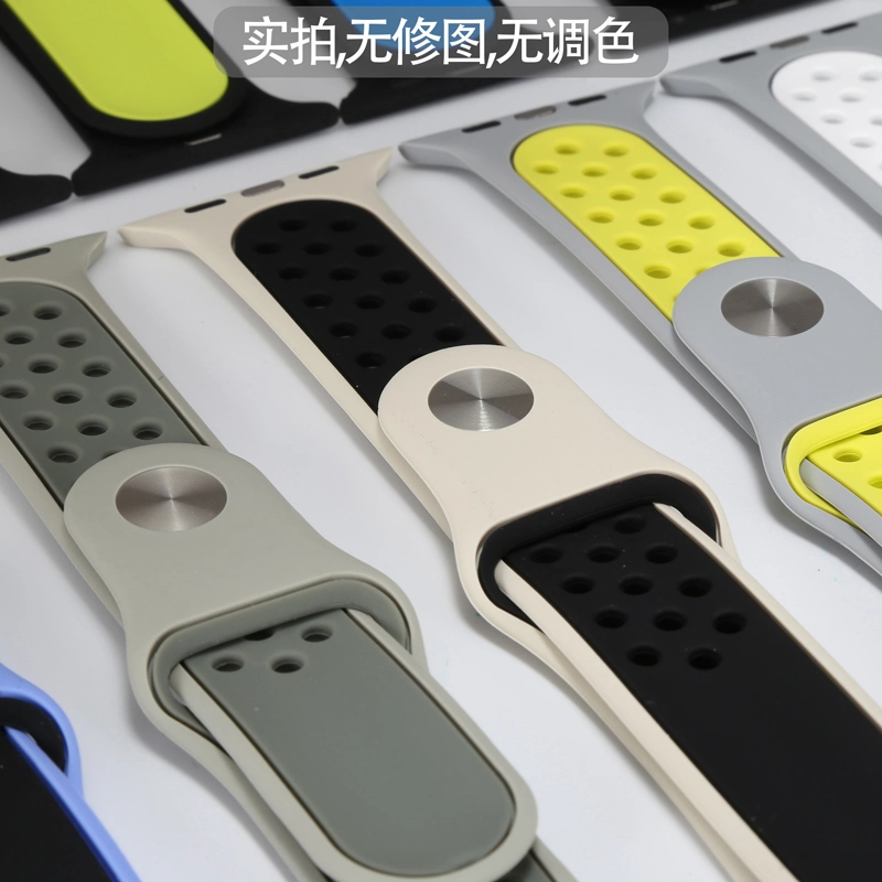 Soft Silicone Porous Watch Band for Nike/Xiaomi Sport Apple Watch 3/4 Men and Women