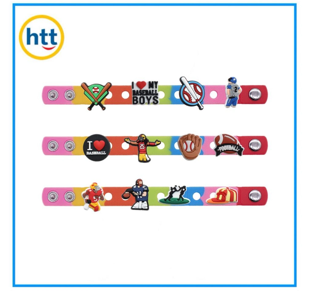 Silicone Bracelet Bulk Sports Stars Children Charms Kids Wristband Toys Htttoys Manufacturer