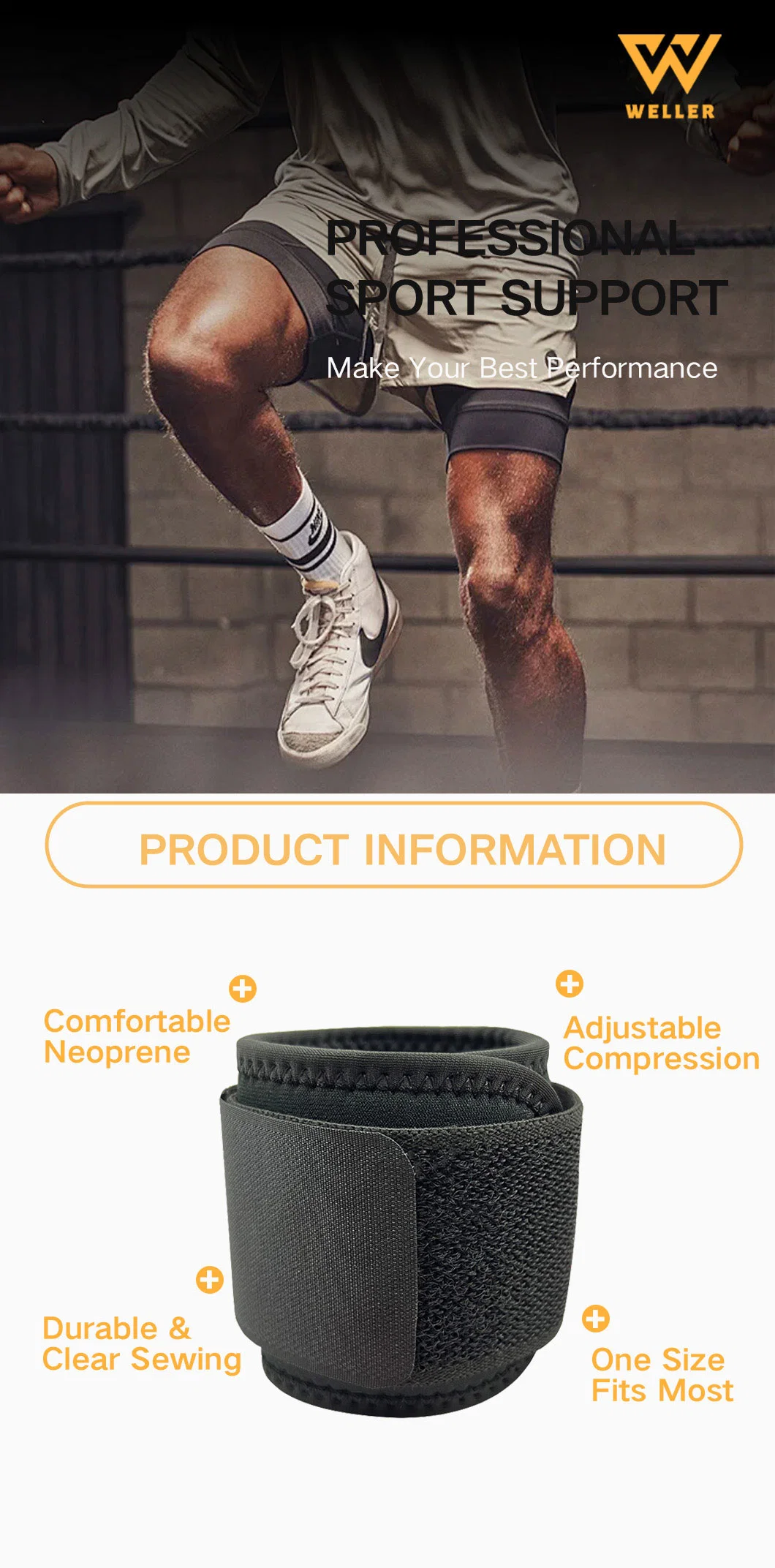 Wrist Brace Compression Strap and Support for Work Fitness Weightlifting Power Training