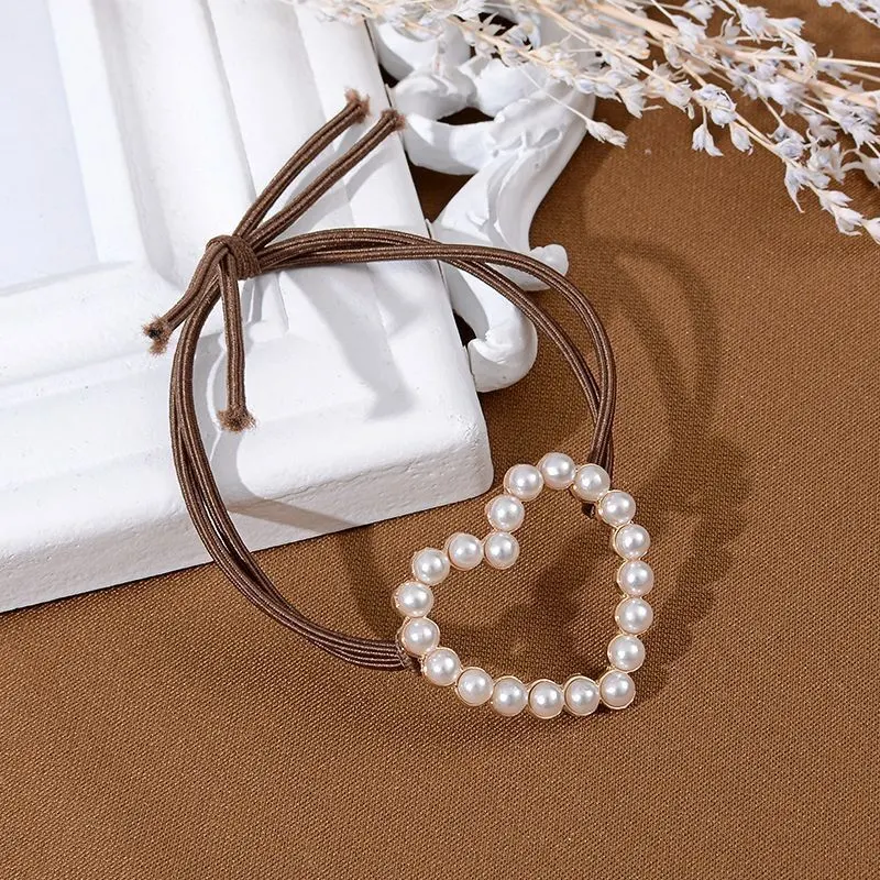 Korean Pearl Simple Hair Bands Mori Female Version of Cute Hair Bands