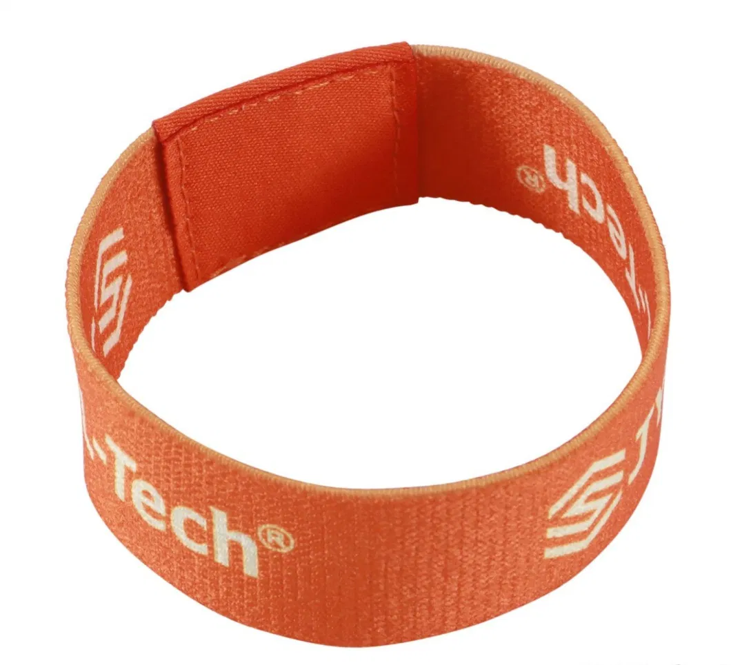 Hot Selling Disposable Cloth Sublimation Festival Events Woven Fabric RFID NFC Wristband