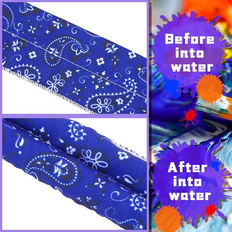 Ice Cooler Scarf Multicolored Neck Wrap Cooling Scarf Water Soaking Bandana Headband for Neck