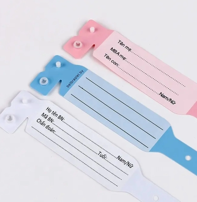 Identification Soft Comfortable Write Insert Medical Use Hospital Waterproof Patient Identification Child Adult ID Wrist Bands