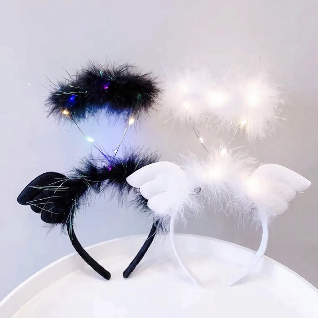 Angel Halo Light Halloween Hair Band Hair Accessories Headwear Female Luminous Hair Hoop