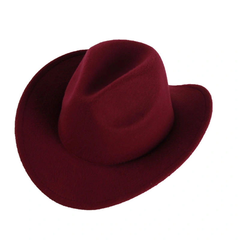 Hot Promotional Luxury Wool Men Western Bands Unisex Texas Bulk Wholesale Cowboy Formal Hats Fedora Hats