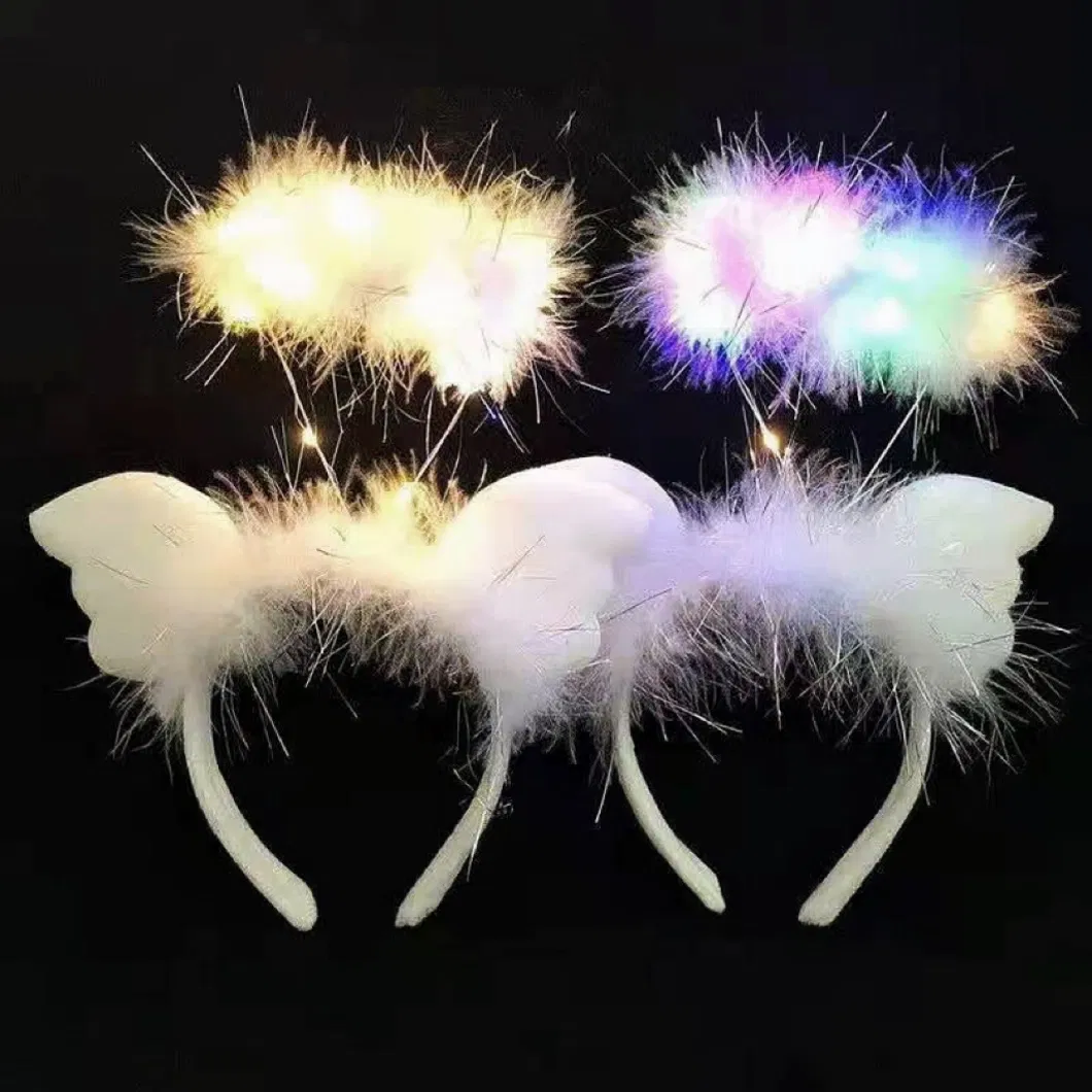 Angel Halo Light Halloween Hair Band Hair Accessories Headwear Female Luminous Hair Hoop