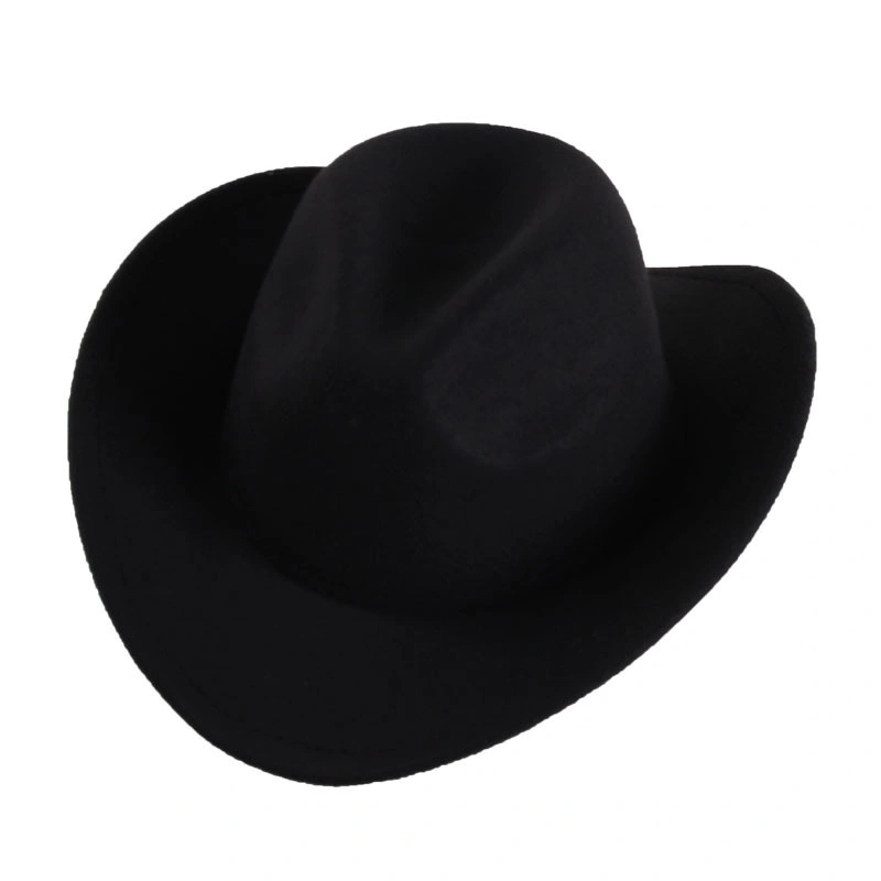 Hot Promotional Luxury Wool Men Western Bands Unisex Texas Bulk Wholesale Cowboy Formal Hats Fedora Hats