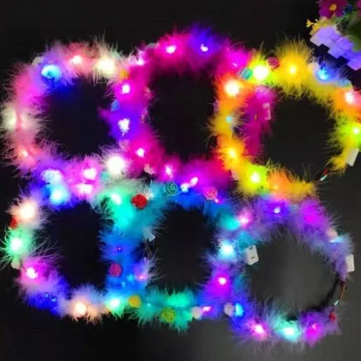 Party Hairband Accessories Fairy Princess Girls Butterfly Hairband LED Light up Butterfly Headband