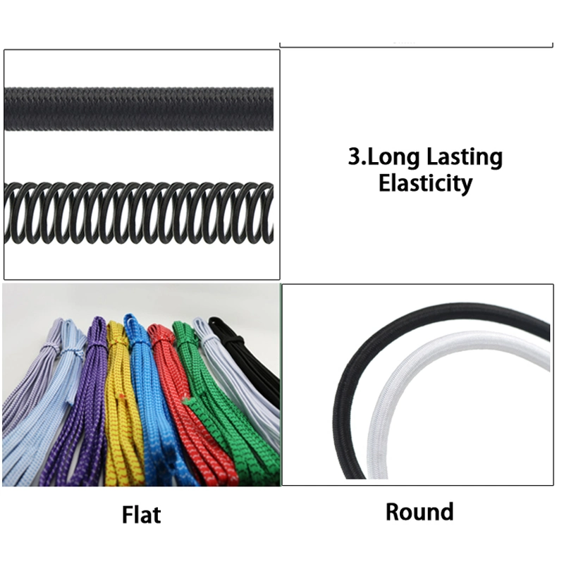 Customized Elastic Cord Wholesale Price Elastic Cord for Garment Elastic Cord for Bags Elastic Band