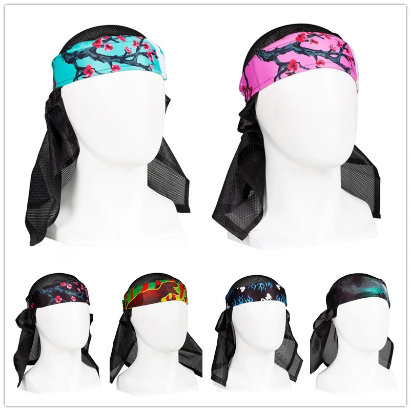 Wholesale Sublimated Sports Headbands Men Paintball Sweatbands Stretchy Moisture Wicking Sweat Bands