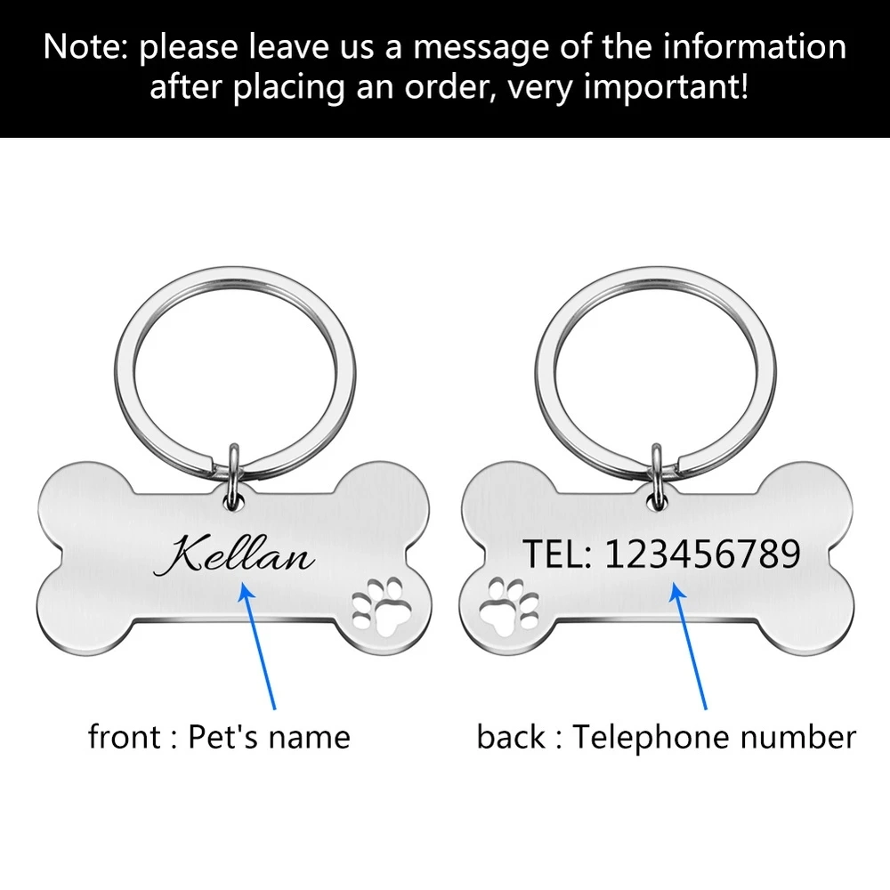 China Factory Wholesale Price Metal Custom Fraternity Dog Tag