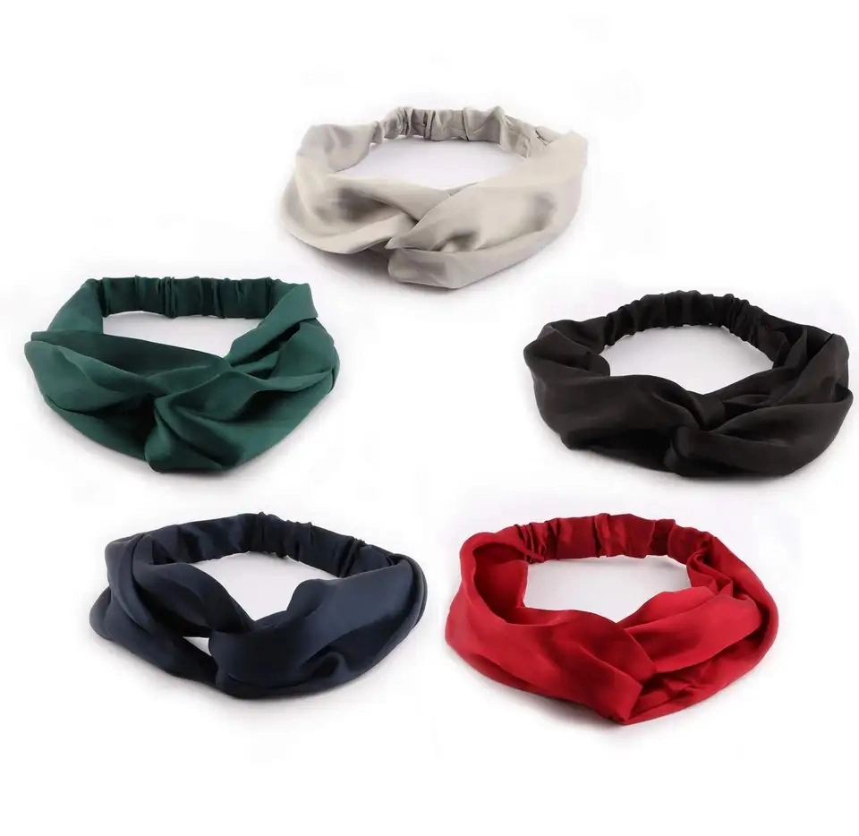 New Arrival Silk Headband Women Hair Tie Elegant Headwear Hair Accessories