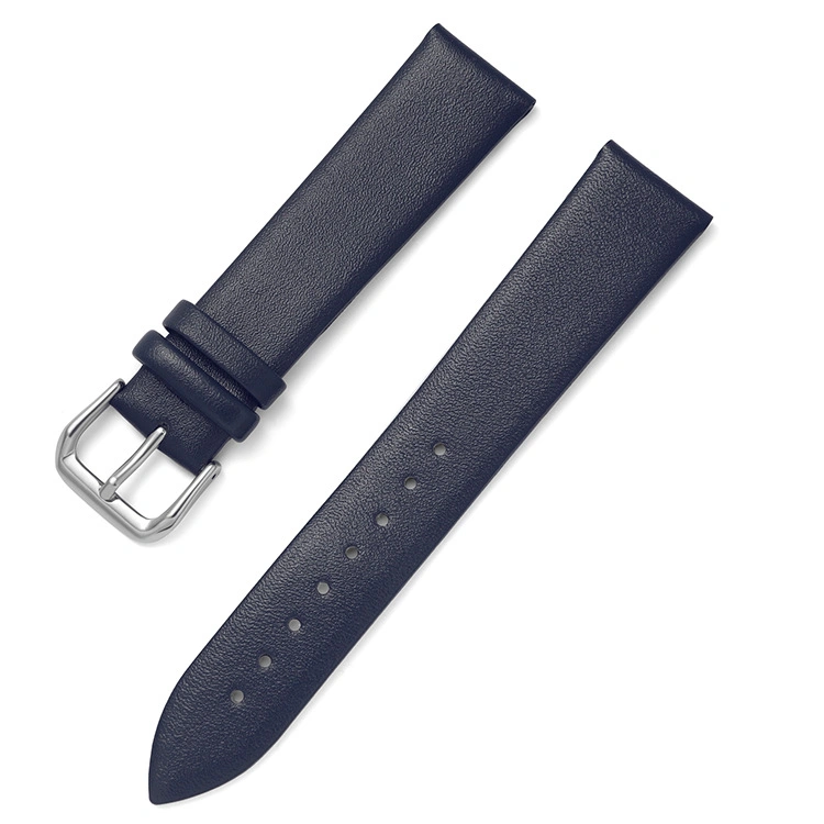 Replacement Classic Two Pieces Watch Band Padded Design Genuine Leather Watch Strap Replacement