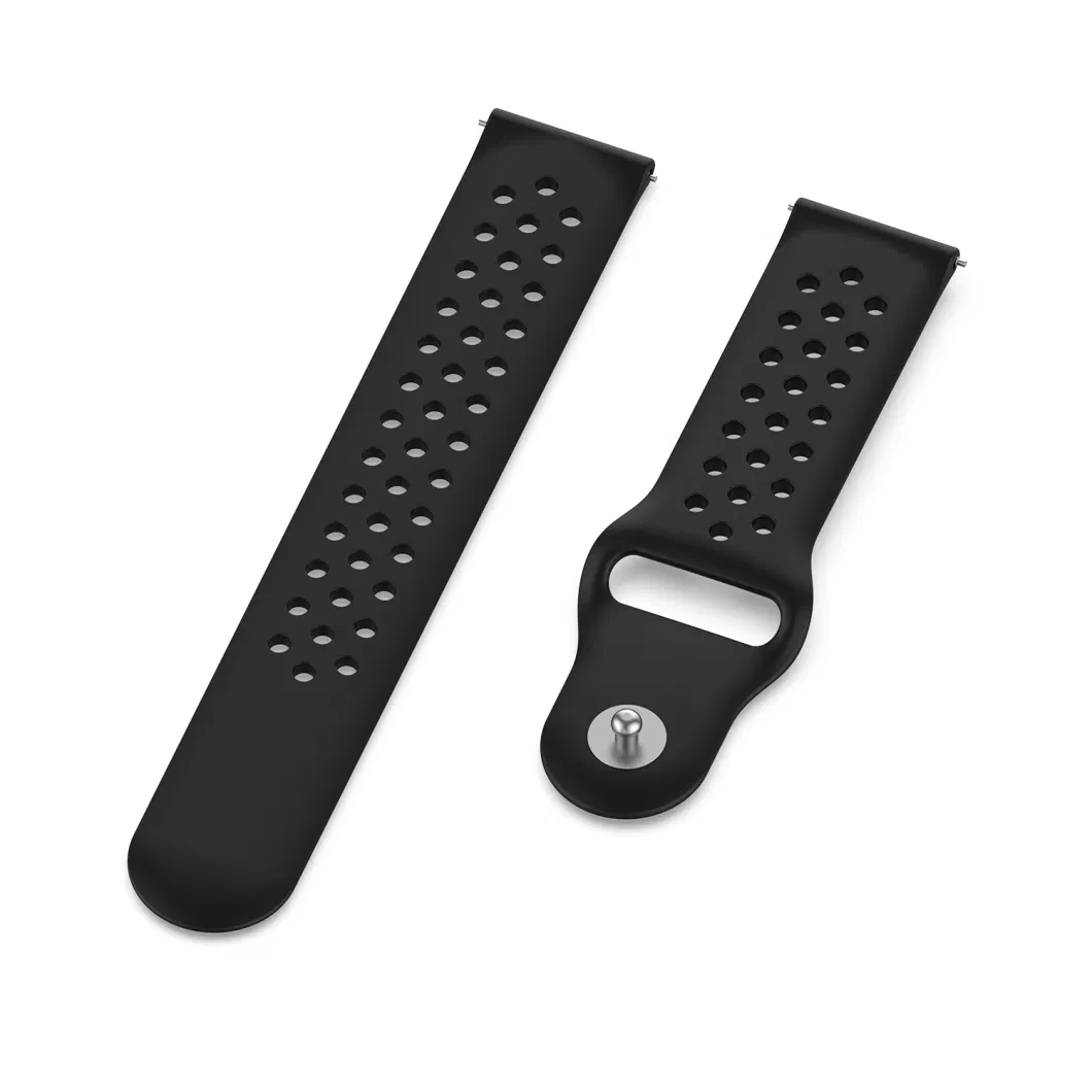 20mm Soft Silicone Watch Band for Samsung Galaxy Watch 42mm/46mm Active R500 Gear S3 R600