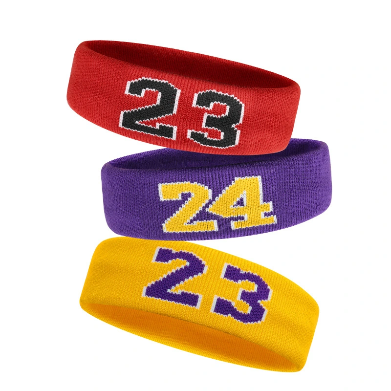 Sports Basketball Tennis Head Sweatbands Men Custom Promotional Crossfit Headband